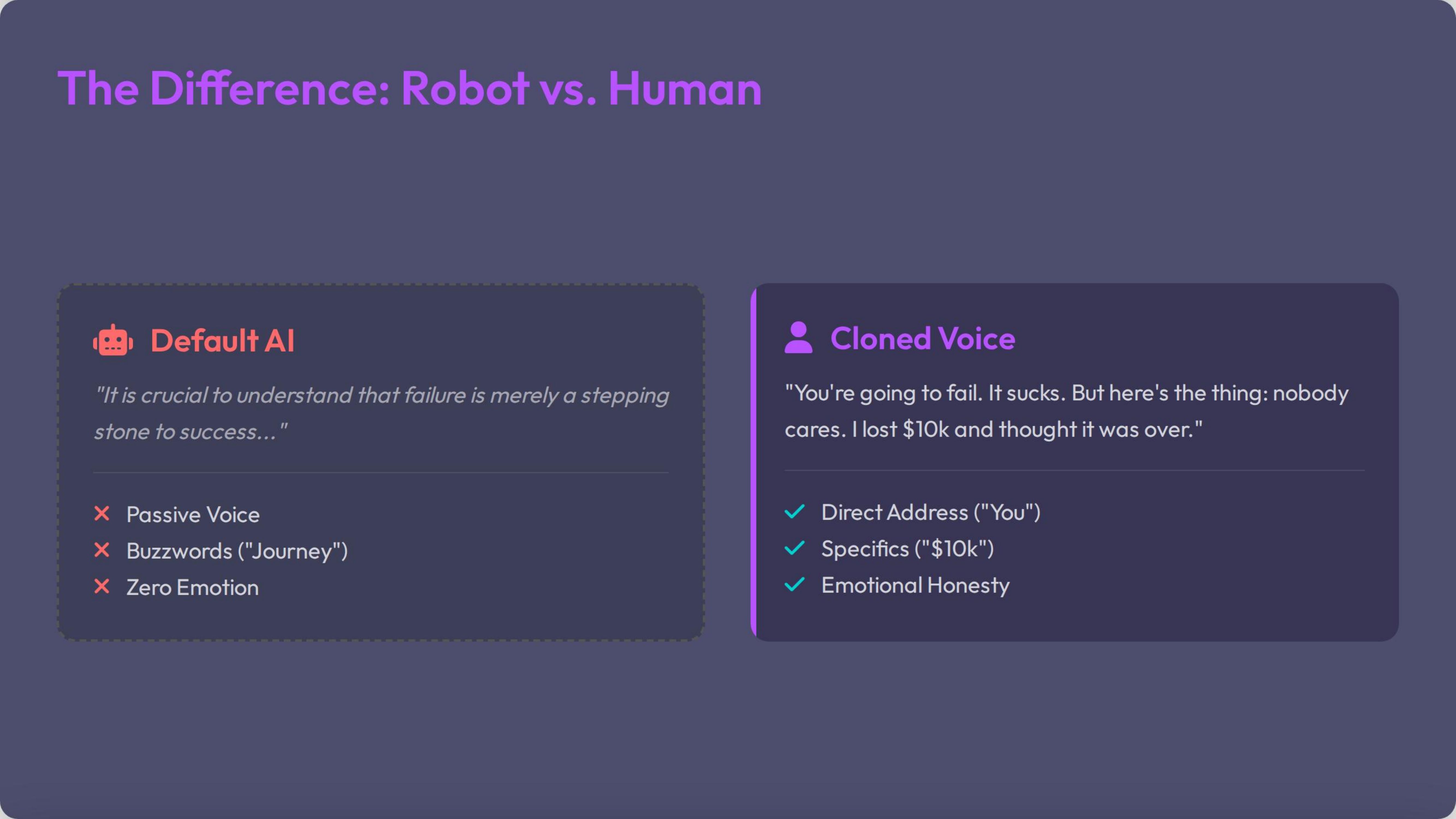 The Difference Robot Vs