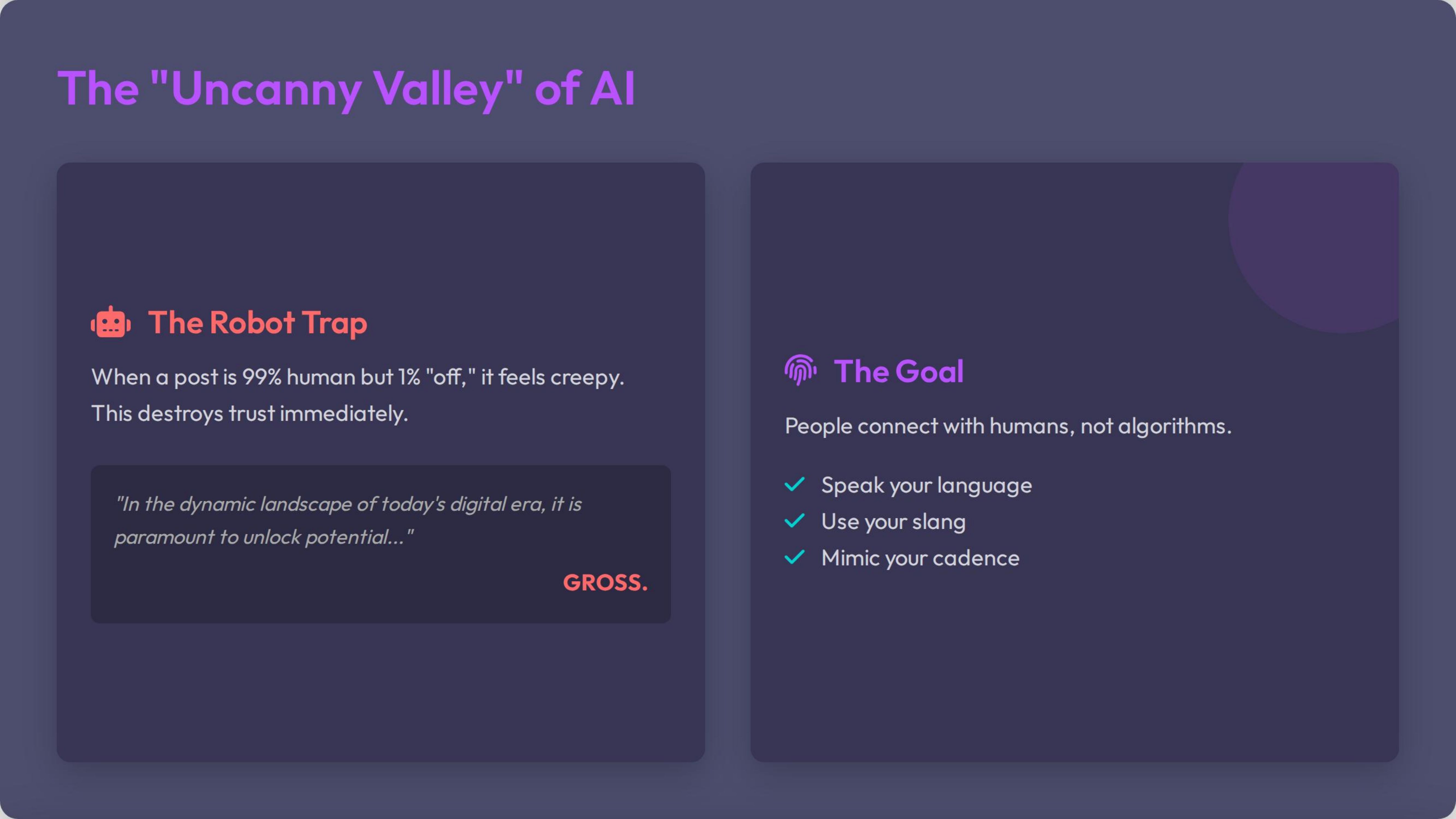 The Uncanny Valley Of