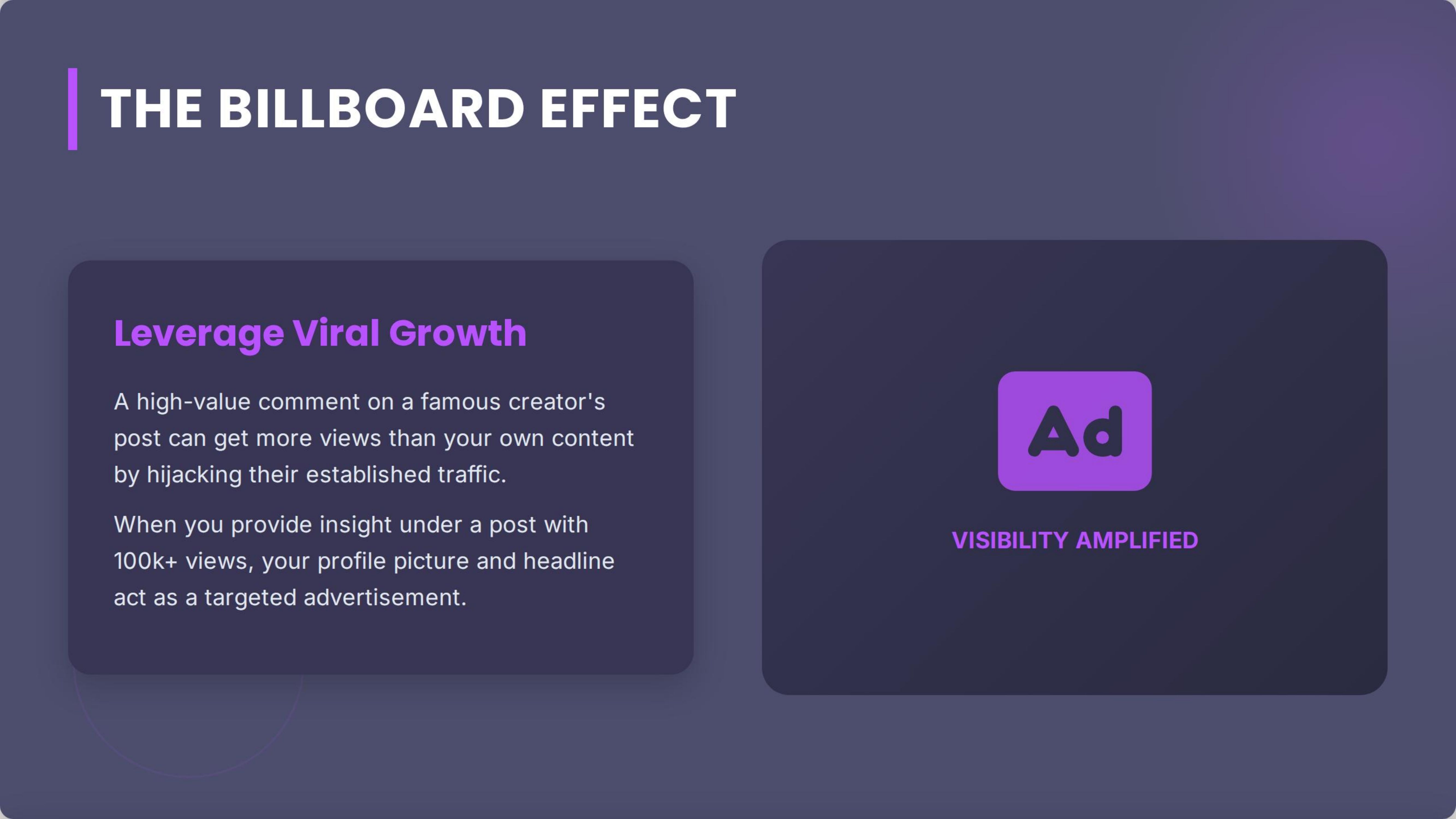 The Billboard Effect Leverage
