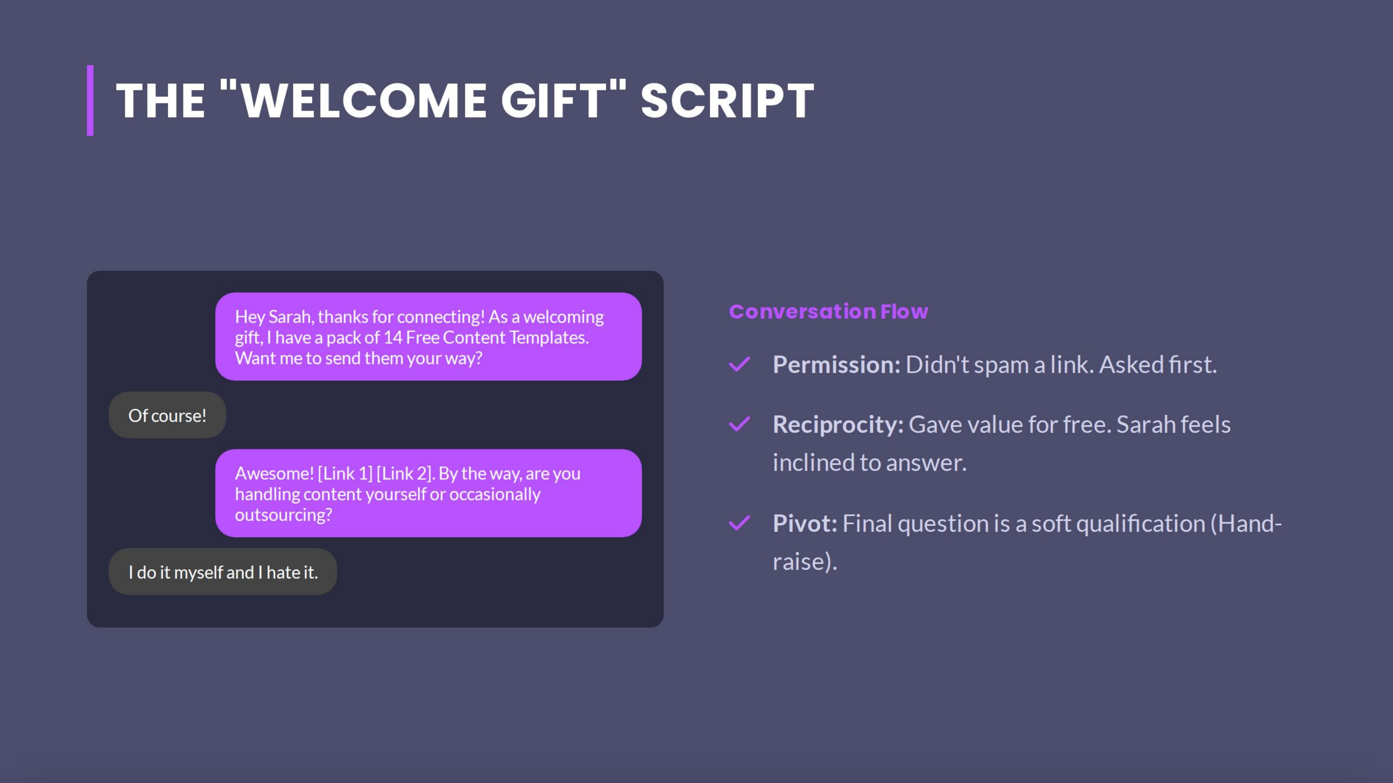 The Welcome Gift Script