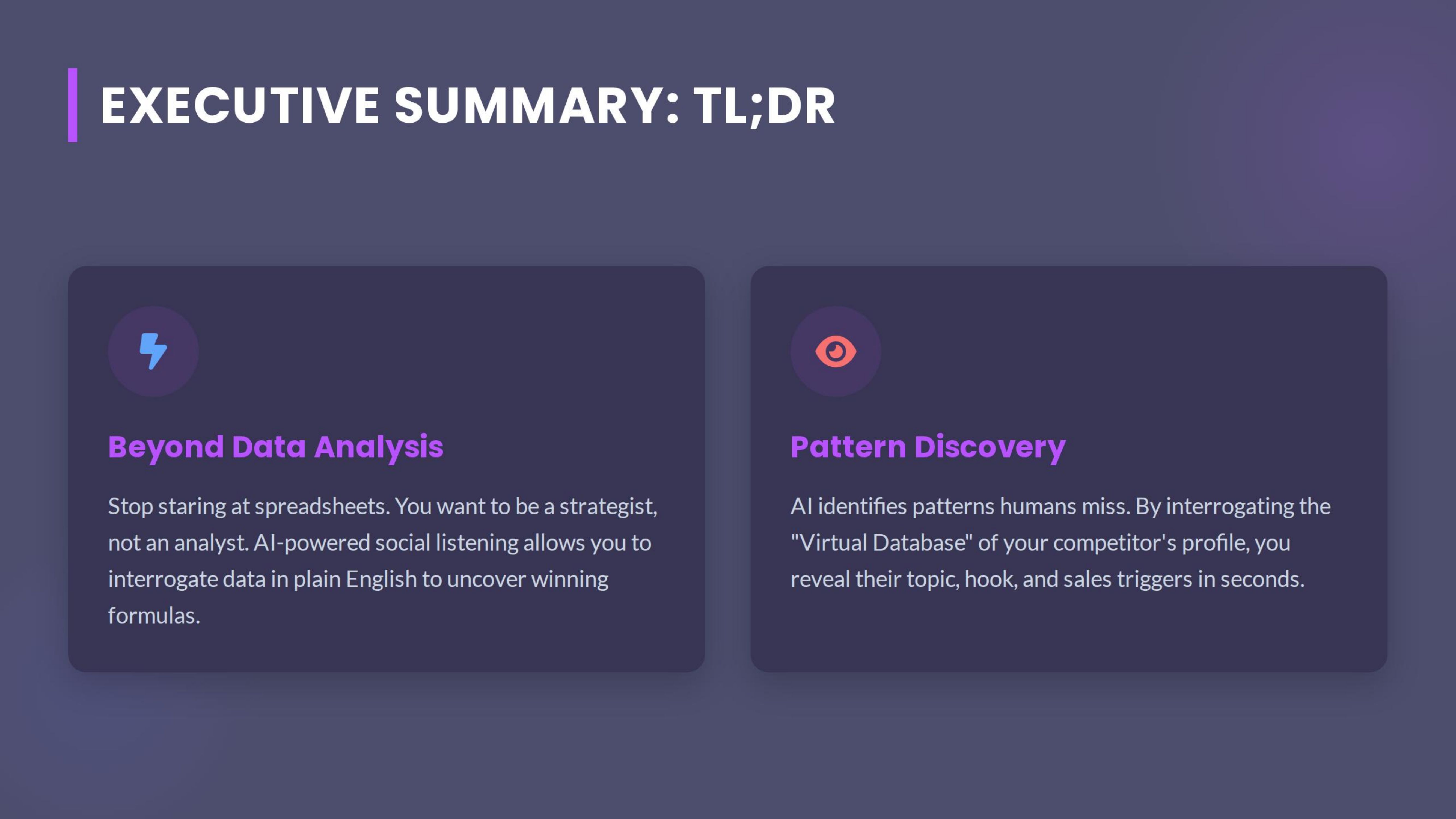 Executive Summary Tldr A