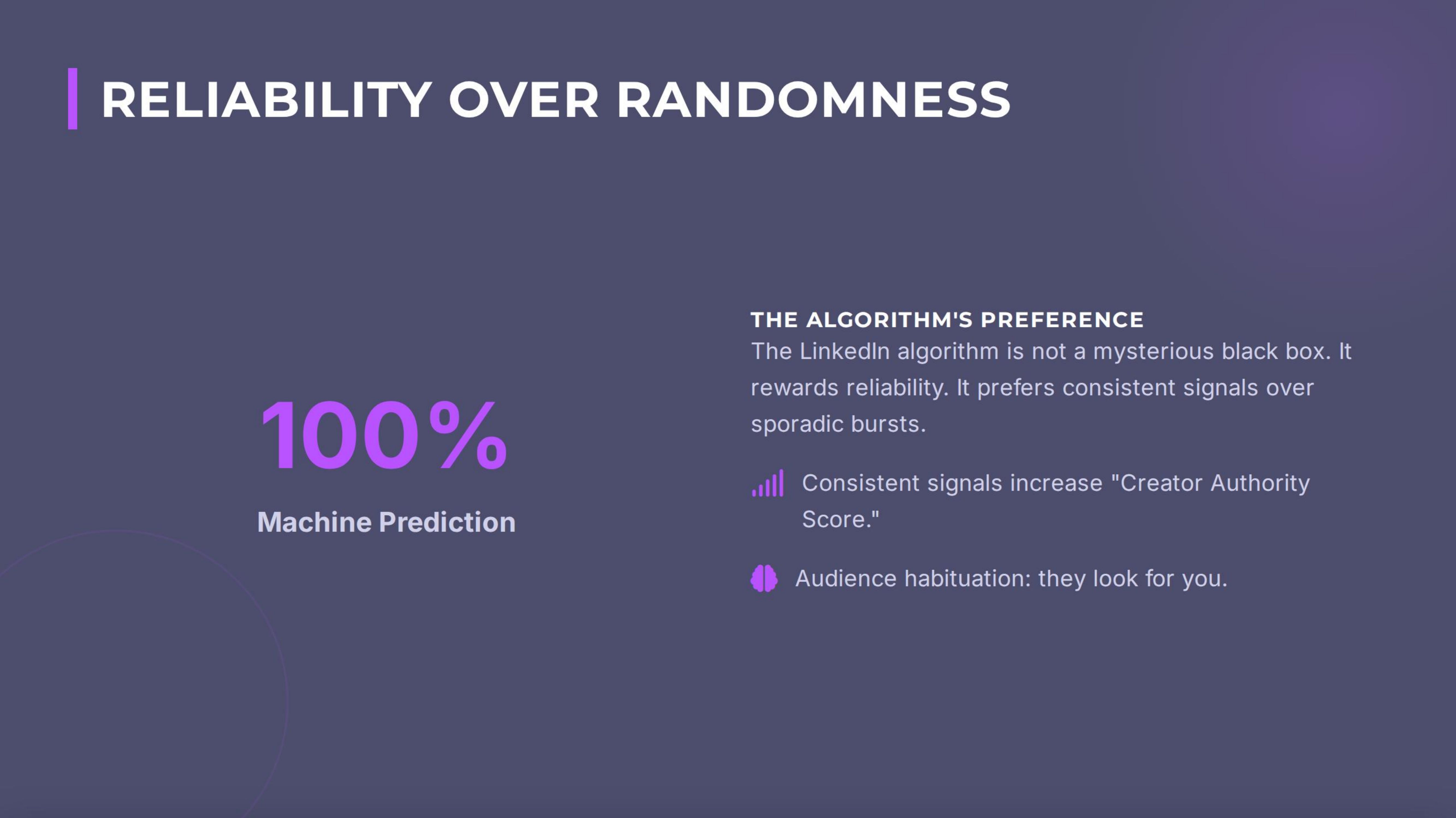 Reliability Over Randomness The