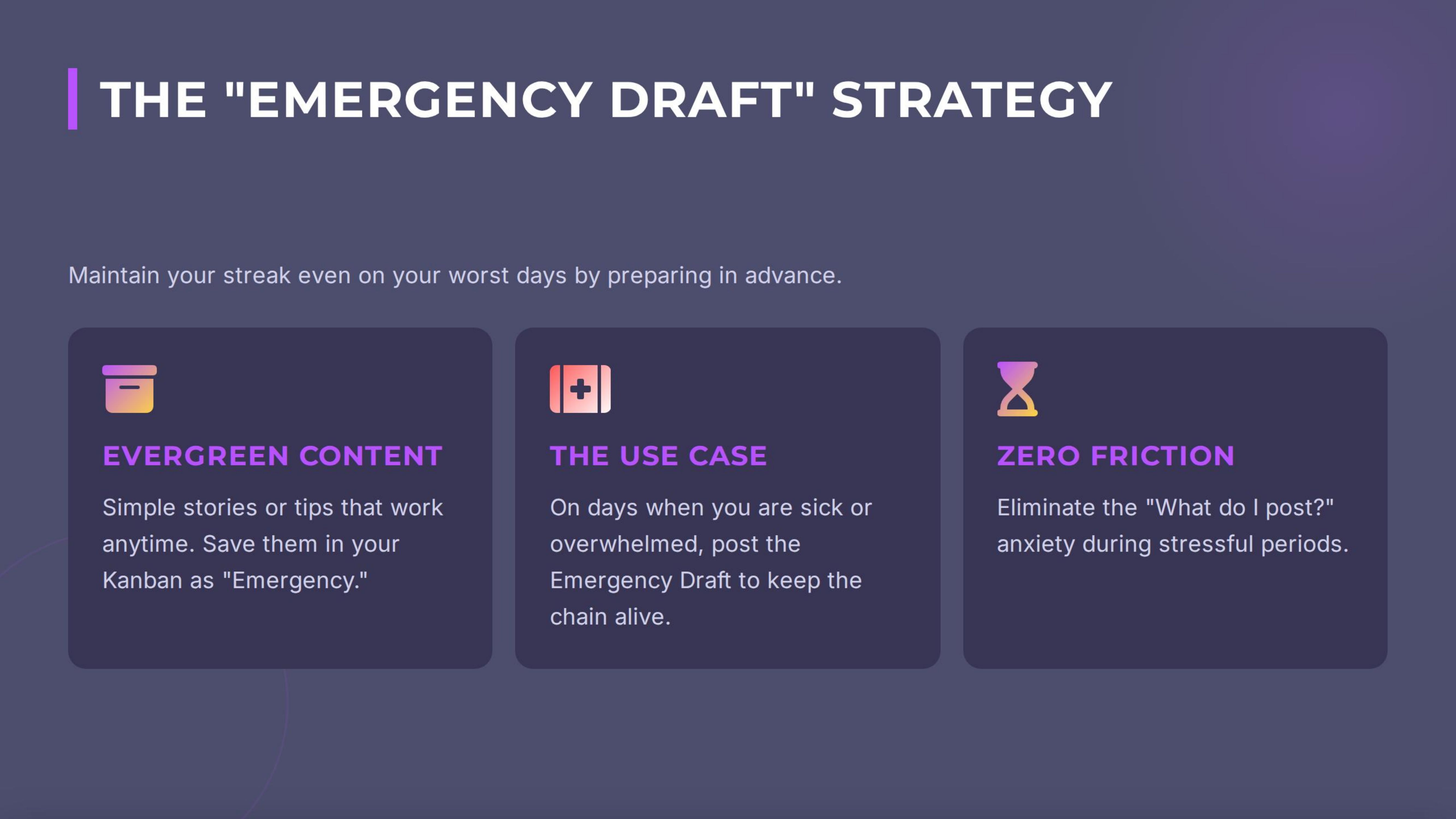 The Emergency Draft Strategy