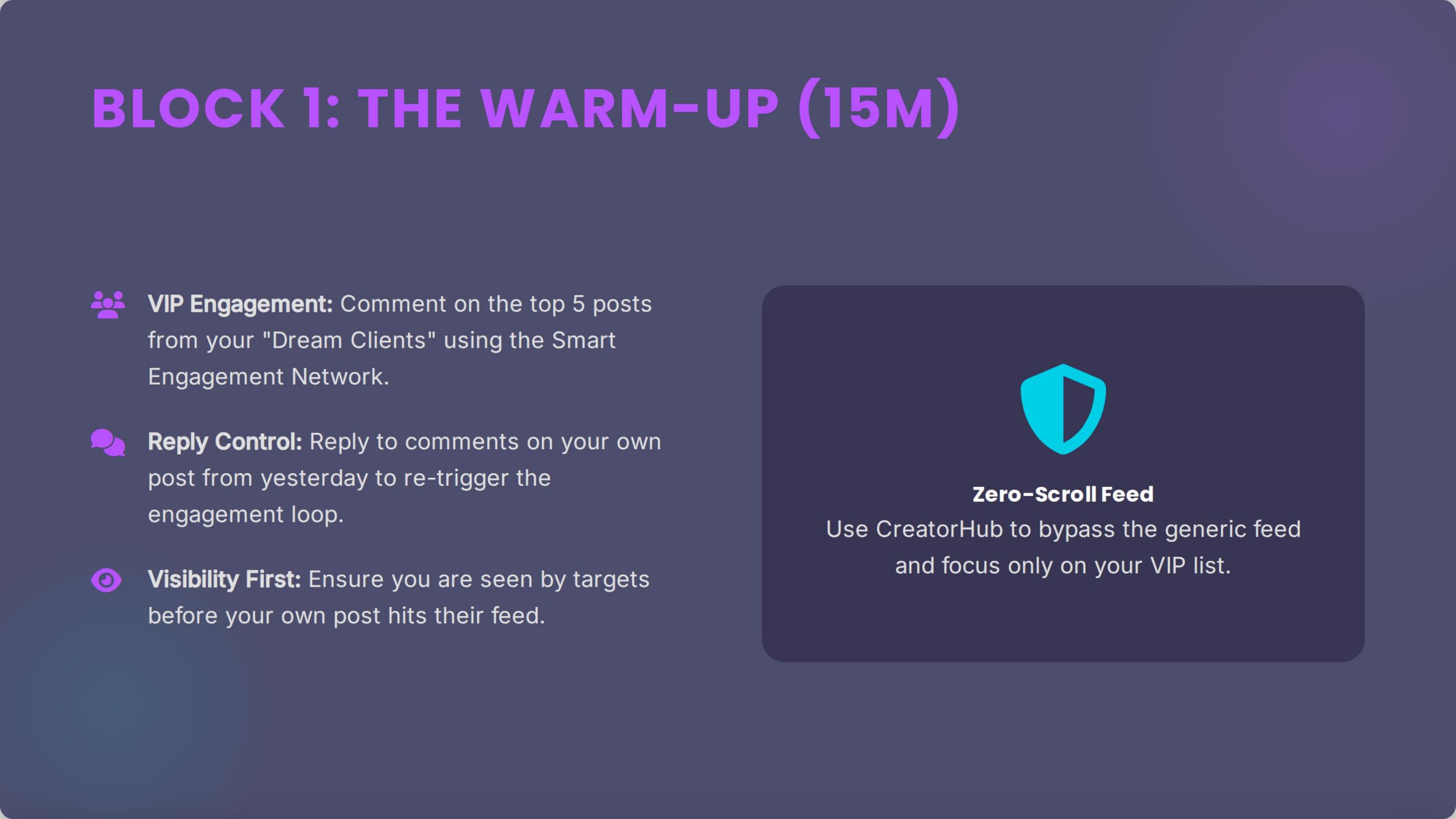 Block 1: The Warm-Up